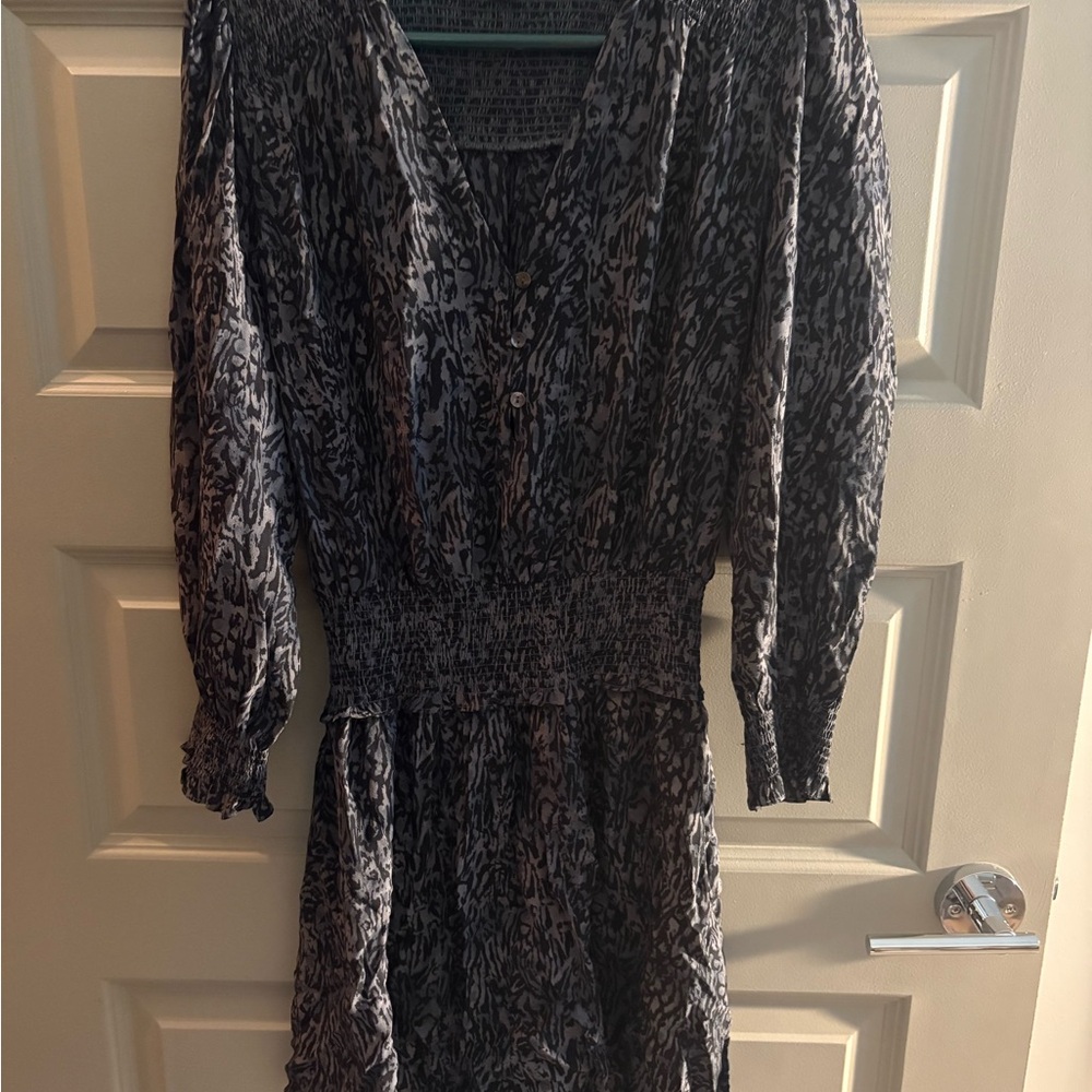 Rails Black and Gray Long Sleeve Dress
